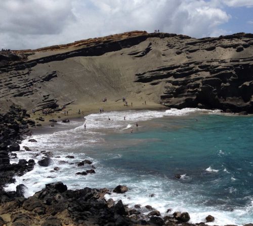 hawaii green beach